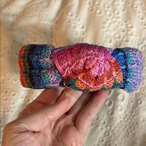 Lele Sadoughi Colorful Raffia Woven Headband